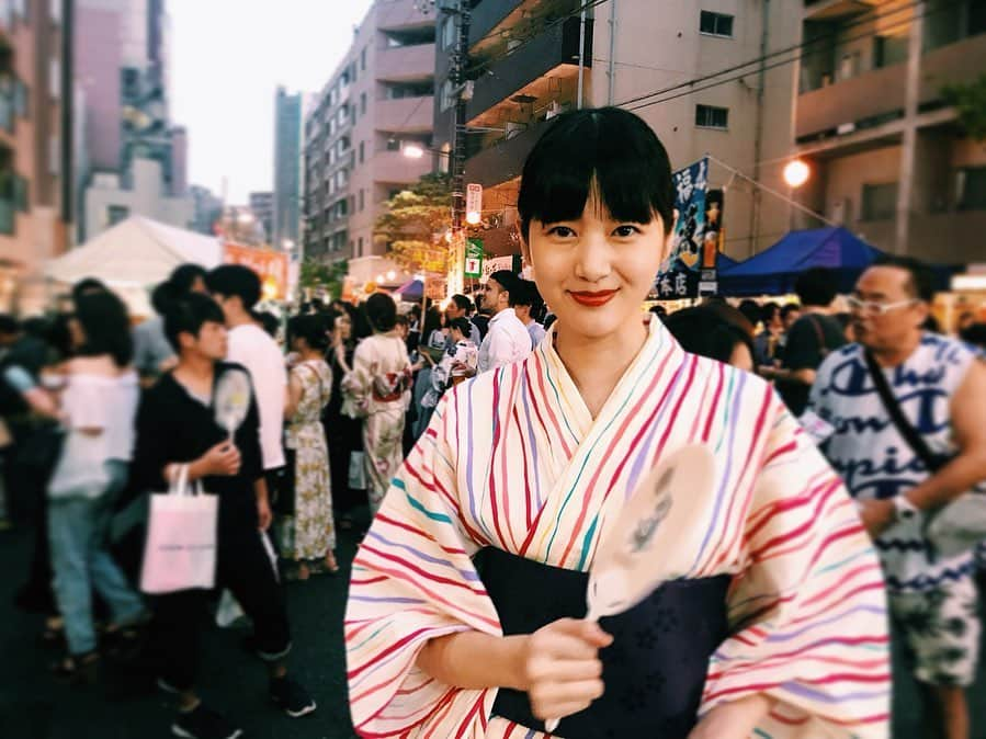 新井貴子さんのインスタグラム写真 - (新井貴子Instagram)「The final event before going back to NY!  MATSURI👘🏮 . 日本を発つ前のラストイベント、麻布十番祭り❣️」8月25日 22時23分 - kikoarai