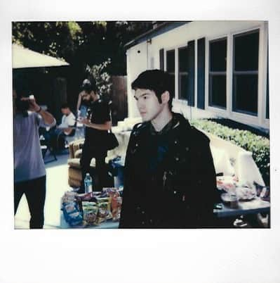 マーク・ホッパスさんのインスタグラム写真 - (マーク・ホッパスInstagram)「Got an old Polaroid Spectra and here’re some snaps from this weekend. You’ll notice some weird chemical bleeds on the pictures of Travis and Skye, not sure if those are from faulty rollers or if I bent the film while it was still developing. On this tour I’ve used a One Step +, a vintage refurbished SX-70, and this old Spectra. I feel like the One Step is the easiest, the SX-70 has the best focus but the most complicated, and the Spectra I’m still learning. Wyt?」8月26日 9時25分 - markhoppus