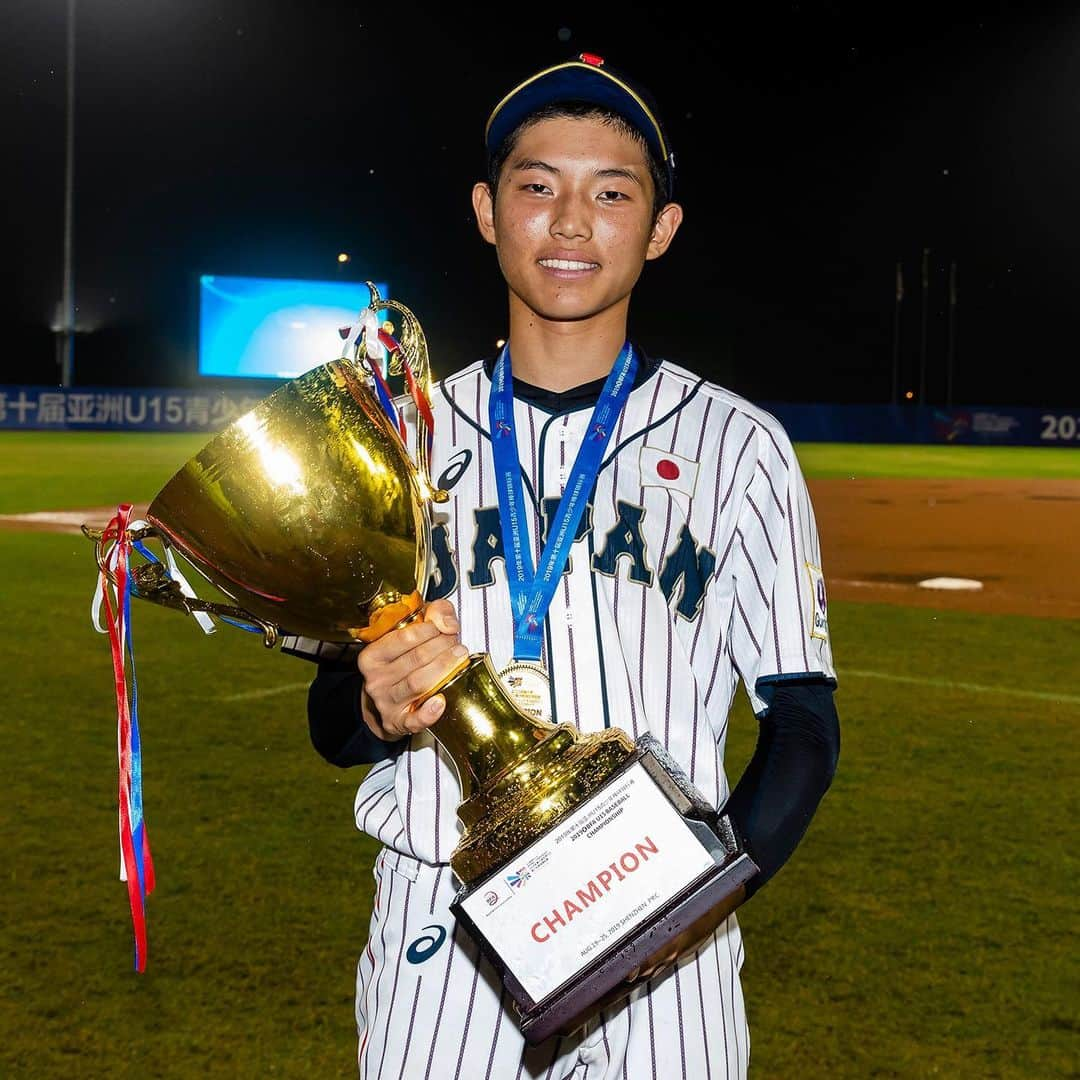 侍ジャパンさんのインスタグラム写真 - (侍ジャパンInstagram)「⠀ 第10回 BFA U15アジア選手権  決勝戦は雨天により中止💦 スーパーラウンド首位の日本が2大会連続3回目の優勝を飾りました☝️🥇🏆✨ ⠀ #侍ジャパン #U15代表 #U15アジア選手権 #優勝 #連覇」8月26日 2時18分 - samuraijapan_official