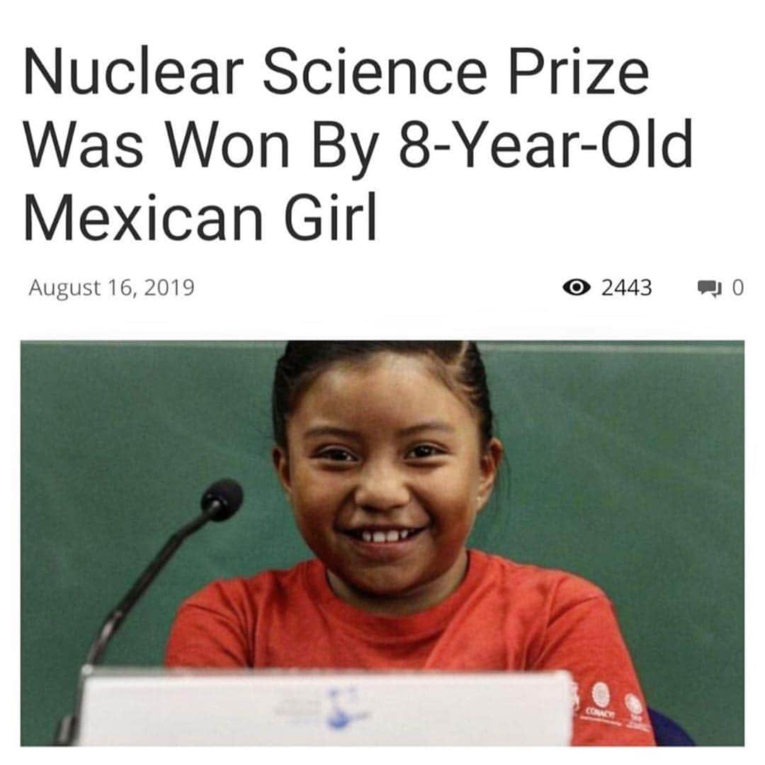 コンスタンス・マリーさんのインスタグラム写真 - (コンスタンス・マリーInstagram)「YES!!! #Bravo #XochitlGuadalupeCruz Winner of a Nuclear Science Prize and she’s ONLY 8 years old! 👏🏽✨ Children are the future,,, teach them well, love them, & support them! #Sunday #BrownGirlMagic #Repost from @georgelopez using @RepostRegramApp - #browngirlmagic At just 8 years old, Xóchitl Guadalupe Cruz has invented a device to help low-income families. The little girl from Chiapas was recognized by UNAM's Institute of Nuclear Sciences for her outstanding scientific achievement.  At just 8 years old, Xóchitl has designed and constructed a solar-powered device to heat water, using only recycled materials, Cultura Colectiva reports.  In Xóchitl's community in Chiapas, Mexico, resources are scarce. "People don't have the money to buy heaters, so they chop down trees to get firewood [to heat the water]," she says.  The 3rd grader took it upon herself to do something about it.」8月26日 2時24分 - goconstance