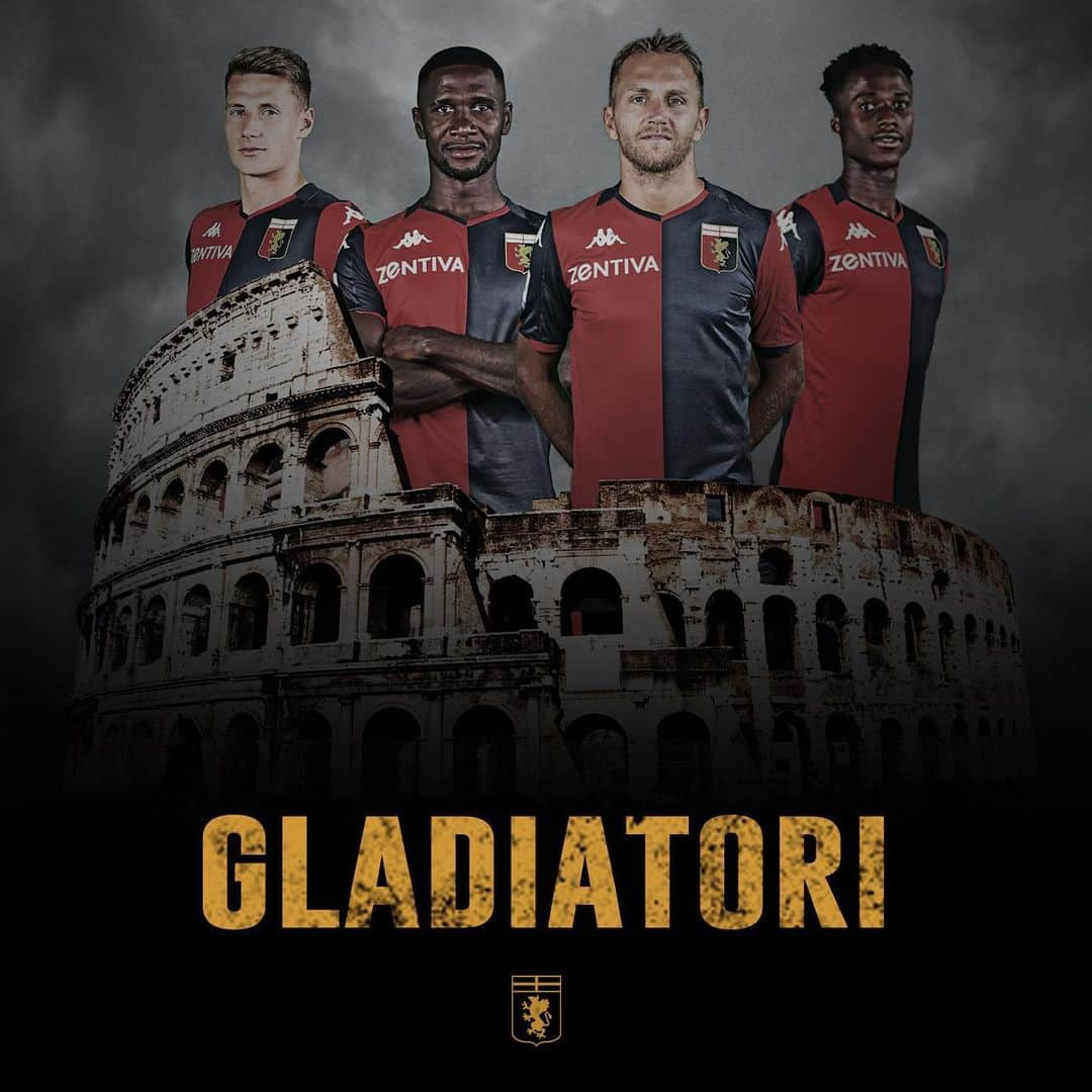 ジェノアCFCさんのインスタグラム写真 - (ジェノアCFCInstagram)「#GLADIATORI ⚔  #RomaGenoa 3-3 🔴🔵」8月26日 5時51分 - genoacfc