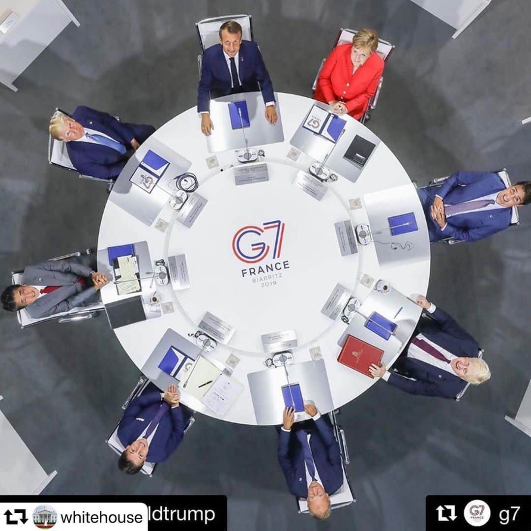 安倍晋三さんのインスタグラム写真 - (安倍晋三Instagram)「#repost @whitehouse ・・・ #Repost @realdonaldtrump ・・・ #Repost @g7 ・・・ It’s time to take action! #G7Biarritz」8月26日 7時01分 - shinzoabe