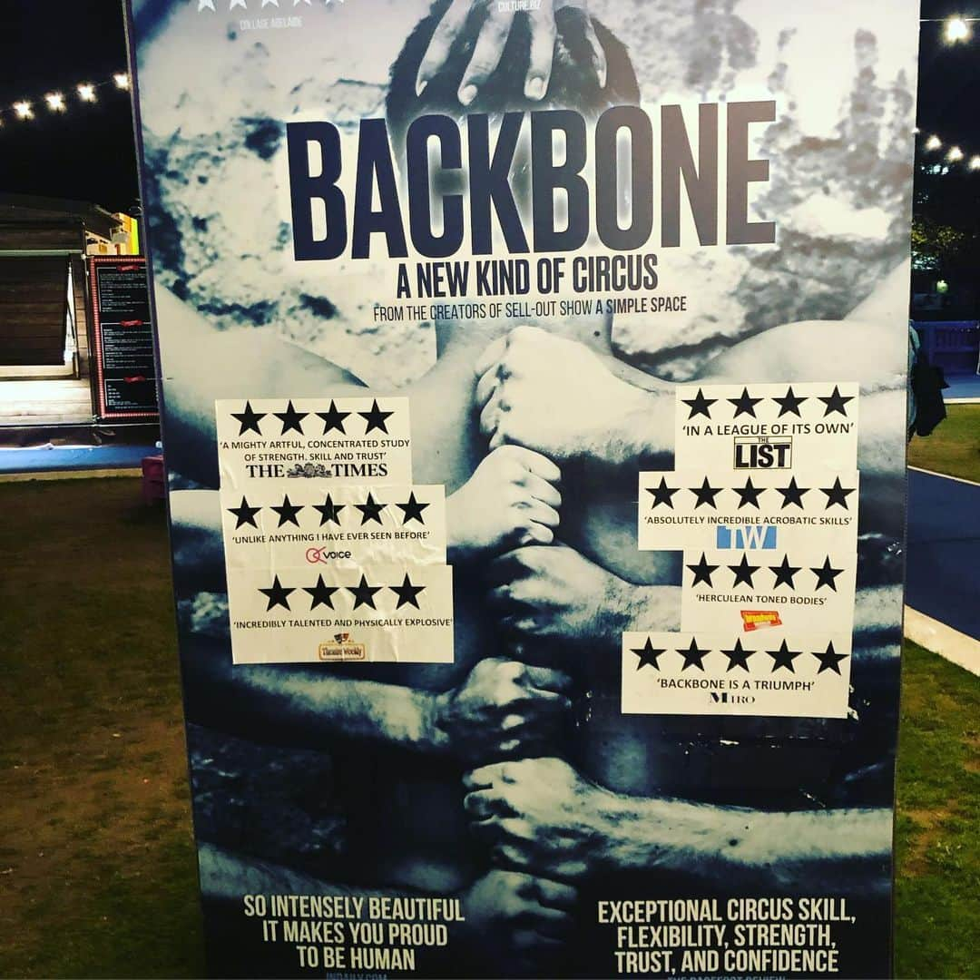 ニール・パトリック・ハリスさんのインスタグラム写真 - (ニール・パトリック・ハリスInstagram)「I am flipping out for BACKBONE, a remarkable show that is somehow both super human and filled with humanity. This remarkable trove of impressive genetics never leaves the stage, turning it into a virtual/actual playground, creating gorgeous imagery while testing each other’s limits, often challenging gravity itself (their company is named Gravity and Other Myths..!). It’s fluid, hypnotic, inspiring, thrilling, and never the same show twice. So, ‘heads up’: tomorrow is their last performance at @edfringe before heading out on a global tour. Go see them, or follow them (@gomcircus) to stay informed and admire their prowess. They are literally putting their necks on the line every show. I loved it, wish i could go back. And, bonus!, they are super genuine and nice people. It was an all around pleasure. #recommended (I tried to write the above to coincide with the order of photos. Enjoy the puns)」8月26日 8時01分 - nph