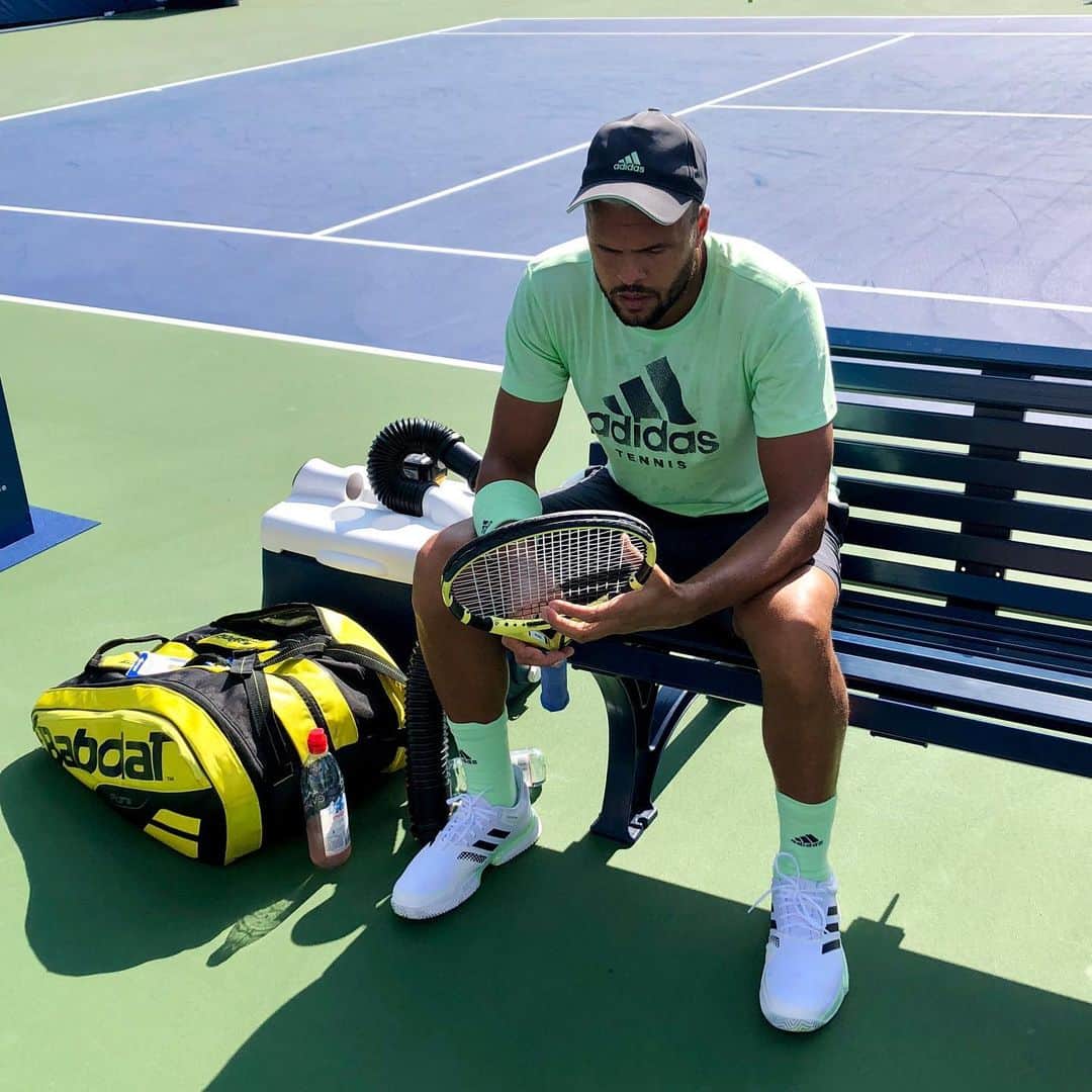 ジョー＝ウィルフリード・ツォンガのインスタグラム：「All set for the last slam of the year ! #PureAero #TsongaTeam #usopen」