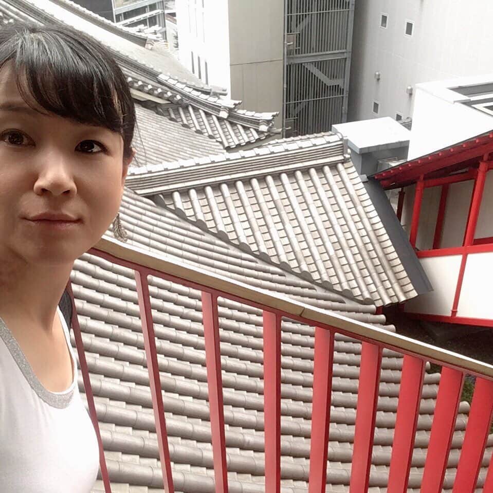 田中香子さんのインスタグラム写真 - (田中香子Instagram)「歌舞伎ギャラリーにて 日本一可愛い 桃太郎の歌舞伎観劇。  歌舞伎座の屋根、 上から見るの初めて◎  #歌舞伎座 #屋根 #瓦屋根 #kabukiza #selfie #i #me  #selfieesoo #actresoo」8月26日 19時00分 - soo.yt