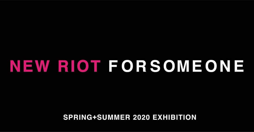 小川哲史のインスタグラム：「明日より３日間 FORSOMEONE 2020春夏コレクションの展示会をさせて頂きます🙇🏻 関係者の皆様是非ご覧になって頂けたら幸いです‼️🙇🏻‼️ スタッフ一同心よりお待ち申し上げております🙇🏻🙏 何卒宜しくお願い致します🙇🏻🙇🏻🙇🏻 #forsomeone  #ss2020  #newriot」