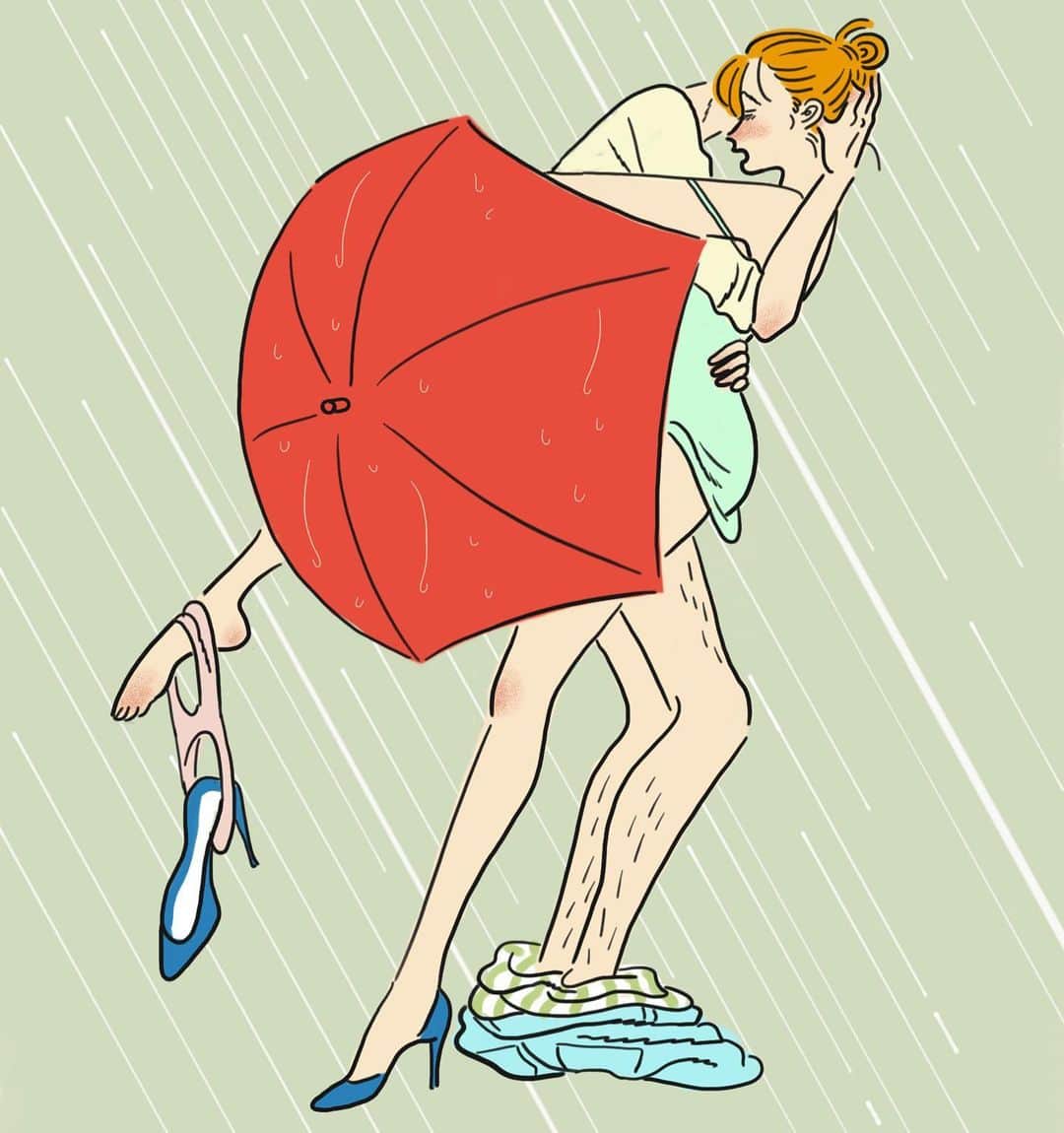 たなかみさきさんのインスタグラム写真 - (たなかみさきInstagram)「雨と傘は使いよう」8月26日 16時51分 - misakinodon