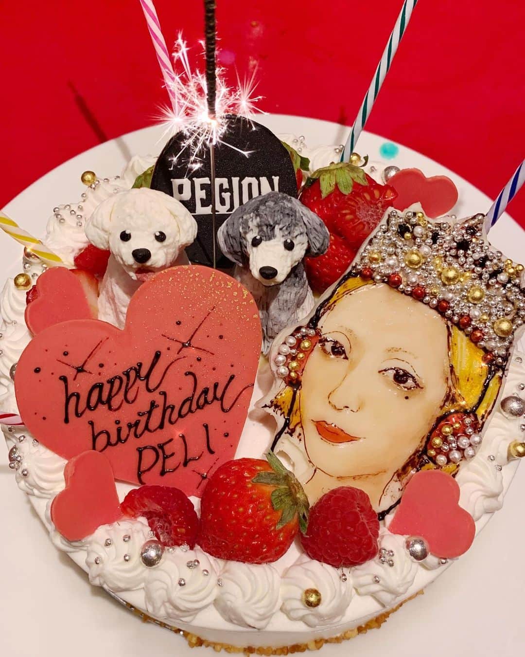 PELIさんのインスタグラム写真 - (PELIInstagram)「今年もまた誕生日が来ました！🎂 毎回サプライズ過ぎて、1回目はなんとかメイクしたが2回目はヨレヨレT シャツを着てのお誕生日会で、3回目は化粧がはがれ落ちていました👽🐕🌺🐈嬉しかったな💕💕💕 皆さま、いつも本当にどうもありがとうございます✨🙇‍♂️🙇‍♂️🙇‍♂️✨ 今後とも、何卒よろしくお願いいたします！」8月26日 20時59分 - peli4649