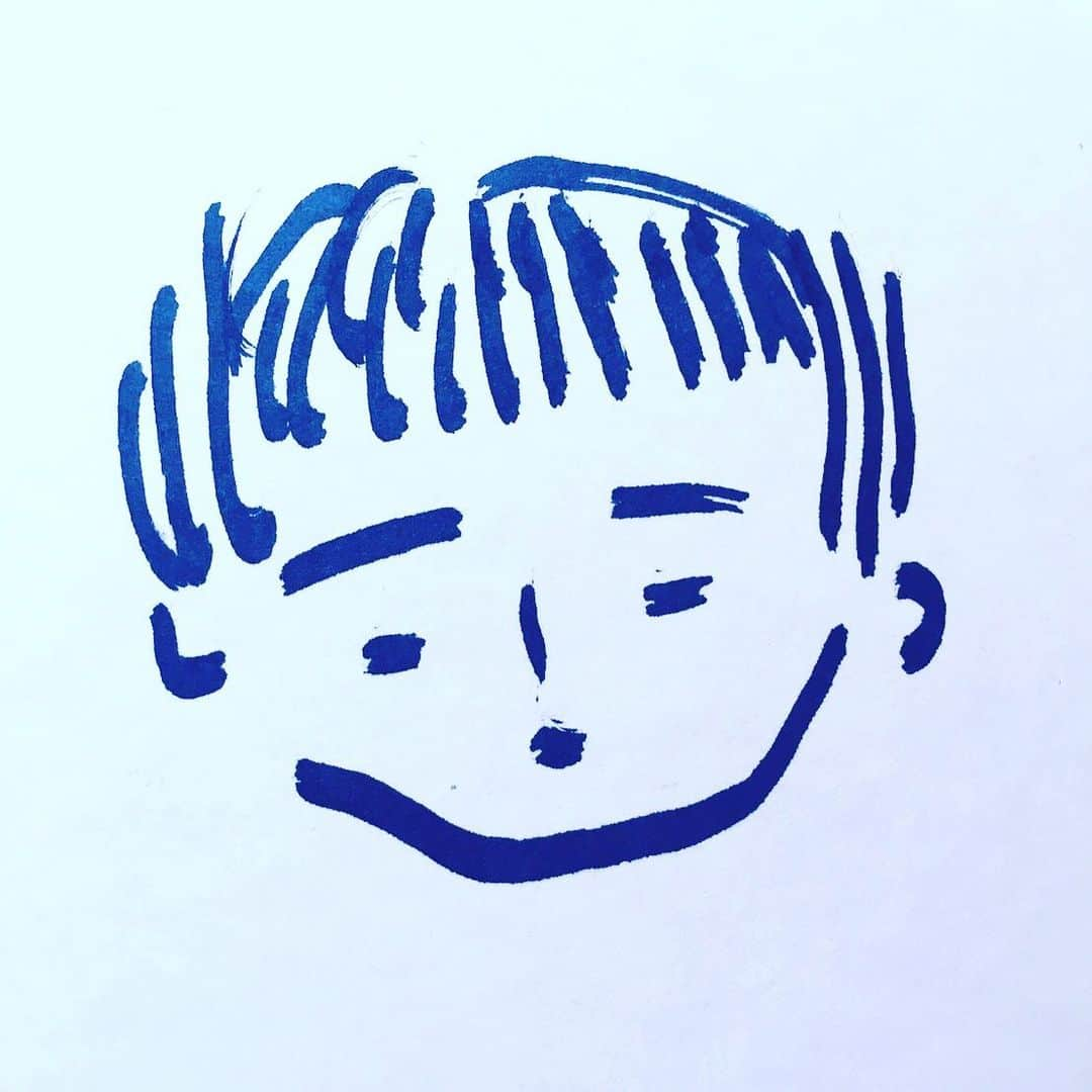 藤沢文翁さんのインスタグラム写真 - (藤沢文翁Instagram)「子供の頃 おばあちゃんが描いてくれた僕の似顔絵を発見。」8月26日 21時23分 - fujisawabun_o