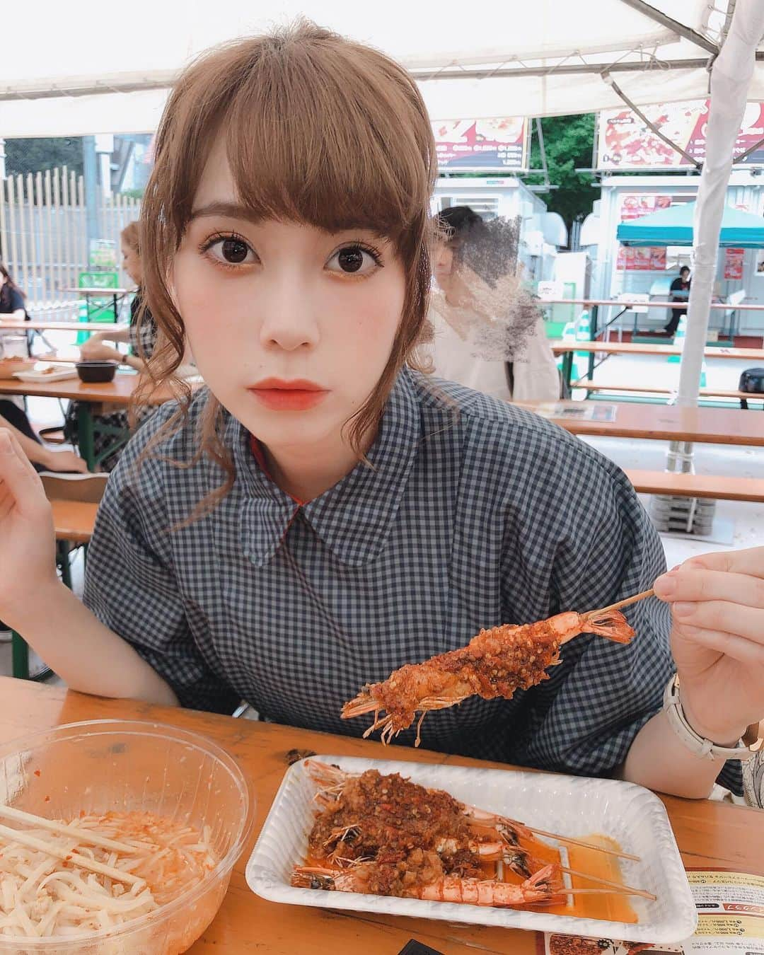 藤城アンナさんのインスタグラム写真 - (藤城アンナInstagram)「激辛グルメ祭り🦐🔥 2かいめいけなかったけど、あとは全通したい😗」8月26日 21時32分 - annafujishirochan