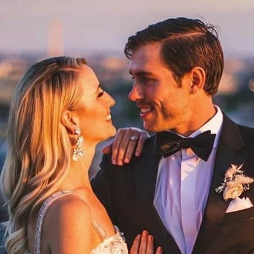 のインスタグラム：「@ericksonbeamon 💕our brides @thestylishbride Our beautiful bride @sassypyles is absolute perfection in her @reemacrawedding dress and custom @ericksonbeamon earrings we created for her. Congratulations! . . . #weddingfashionstylist #weddingfashionstyling #reemacrawedding #reemacra #ericksonbeamon #customearrings #weddingearrings #weddingdress #dcwedding #weddingdressshopping #newyorkweddingdressshopping #bridalstyling #bridalstylist #weddingstylist #thestylishbride」