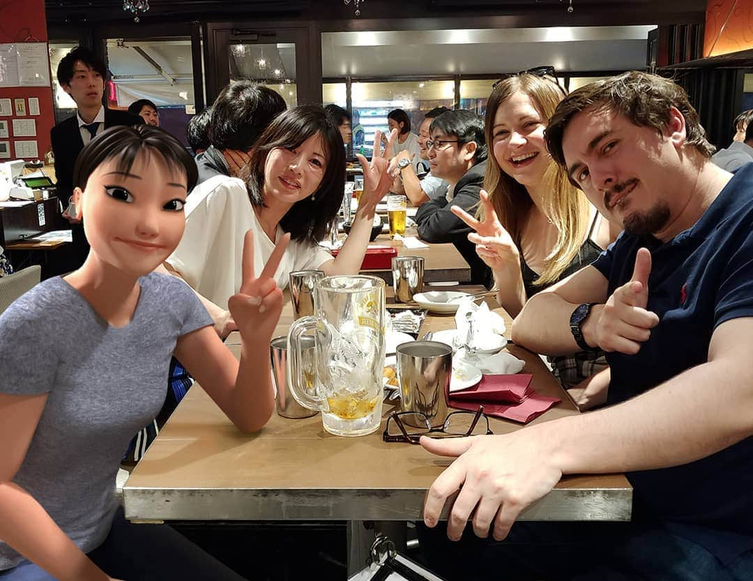 Ami Yamato（ヤマトアミ）さんのインスタグラム写真 - (Ami Yamato（ヤマトアミ）Instagram)「Fun drinks with delicious friends! 🍺🥃 . . . #tokyo #japan #drinks #summer #sharlainjapan #abroadinjapan #sharla #beer #sake #酒 #toohot」8月26日 23時47分 - amiyamato