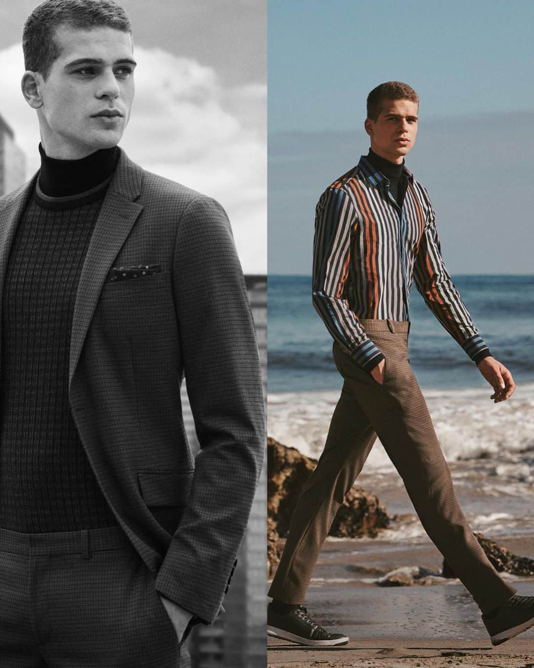 ペリーエリスのインスタグラム：「New season. New style. The fall 2019 collection has arrived. Link in bio. #PerryEllis #LifeReadySince1976」