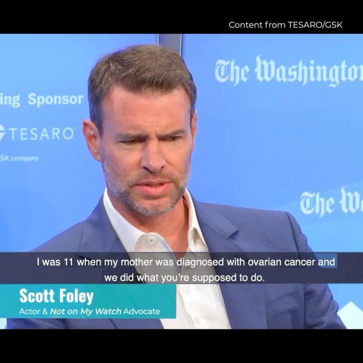 スコット・フォーリーのインスタグラム：「Watch an excerpt of a recent panel discussion from #sponsor @notonmywatch.tesaro where I shared my experience caring for my mom with recurrent #OvarianCancer. In the 30 years since her passing, there have been treatment advancements, like maintenance therapies, that have been made available. This is why I #DeclareNotonMyWatch to empower women & their care partners to be educated and to take proactive steps in managing their disease. Learn more!」
