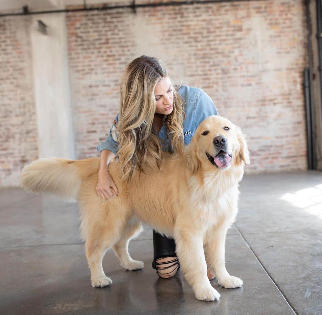 エリン・アンドリューズのインスタグラム：「Everyday is #nationaldogday 📷: @nickkova」