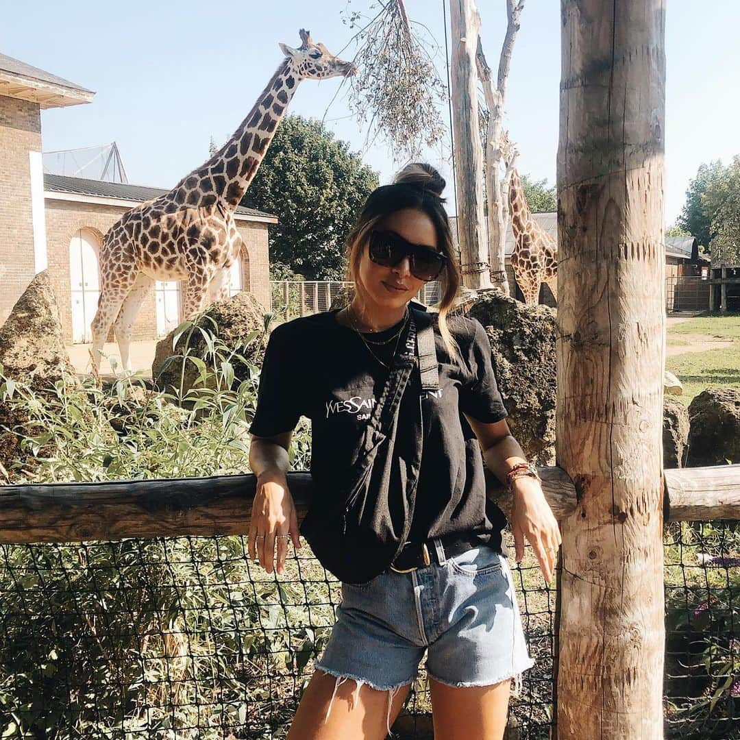 ダニエル・ピーザーさんのインスタグラム写真 - (ダニエル・ピーザーInstagram)「Spent my day being a ‘cool aunt’ at the zoo 🦒🦍🦜 These glasses are linked in my stories as I’ve already had questions on it and the rest of my outfit is tagged 💫」8月27日 1時39分 - daniellepeazer