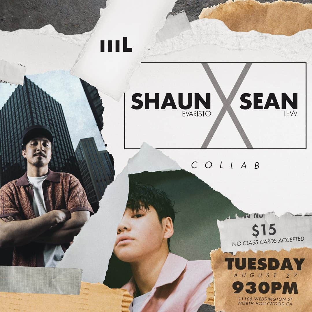 ショーン・エバリストのインスタグラム：「S[ean]haun Squared🤓 2 generations right here, hyped to make this happen! As @justjet_ would say “Do it with the New Gen fam” 👊🏽🙏🏽 #ShaunxSean ******update: class cards are accepted, I’ll switch the flier later today. . . Come through tomorrow night @movement.lifestyle at 9:30pm and vibe out with us🙏🏽 . . Straight up after @fairplaydancecamp we decided to keep our energy going!! Happy we could make this happen, the party continues 🎉」
