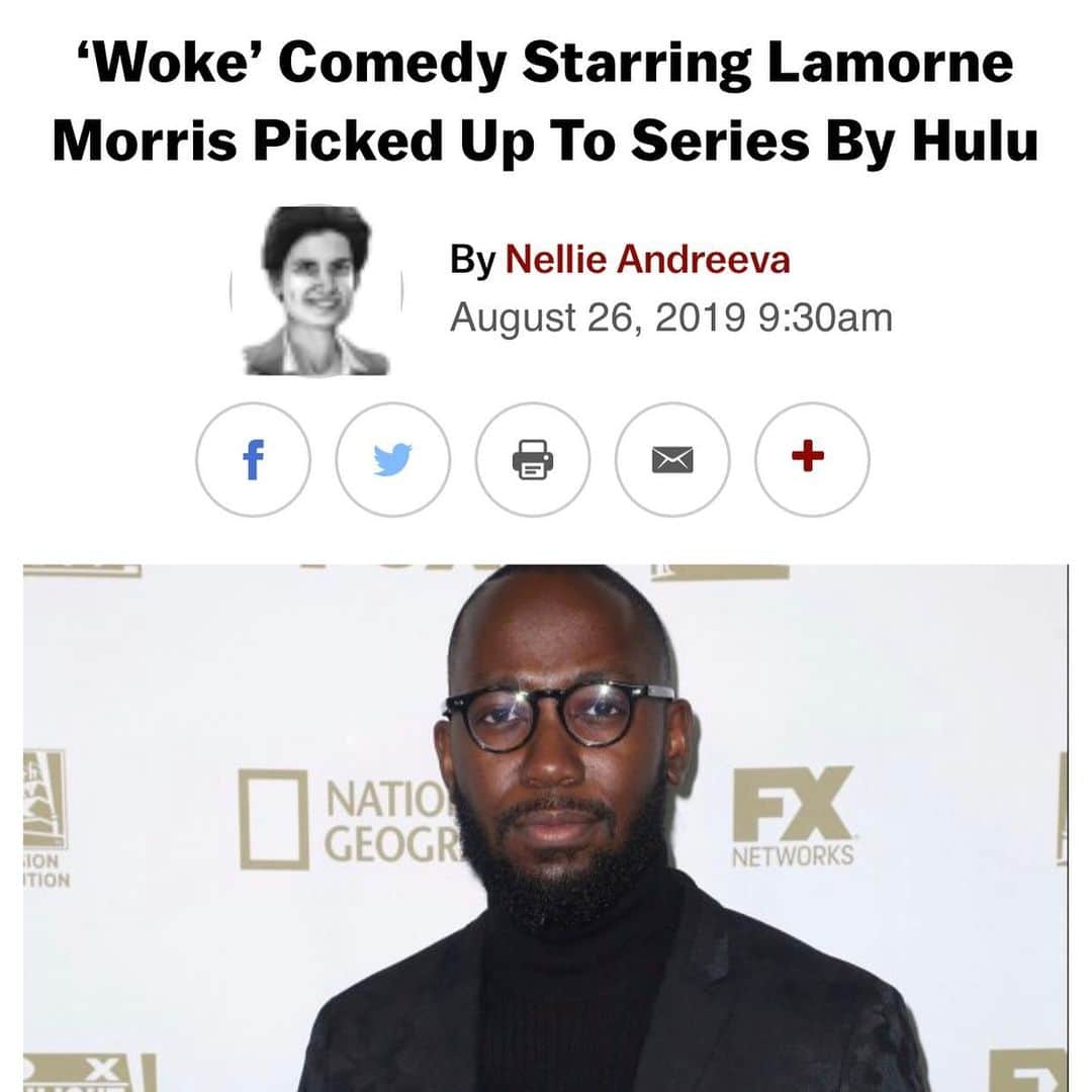 のインスタグラム：「One of the most exciting moments in my professional life. 3 years of hustle and now we're gonna light it up @lamorne @blakeanderson @iamtmurph @aeyshacarr @mothedirector @keefknight @hexperilous @willgluckwhat @hulu」