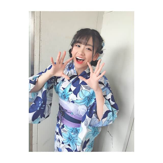 金子みゆさんのインスタグラム写真 - (金子みゆInstagram)「その②﻿ ﻿ ﻿ #LinQ #金子みゆ #浴衣 #青」8月27日 13時44分 - kaneko_miyu0813