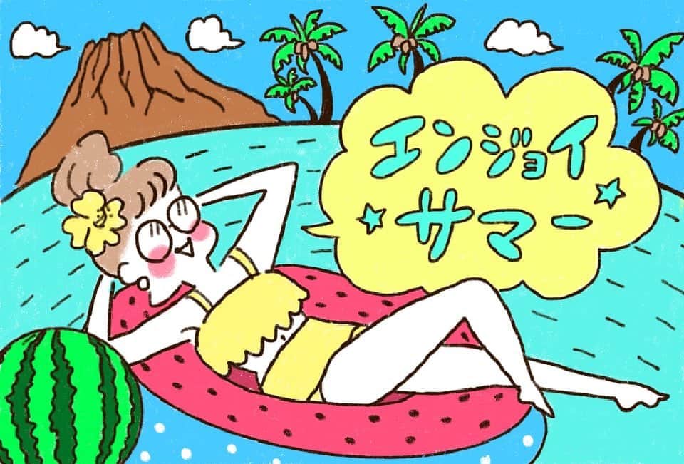 やまもとりえのインスタグラム：「資生堂ヘルシービューティーパーク「夏の疲れ」編 更新させてます（ストーリーから読みにいけます）」