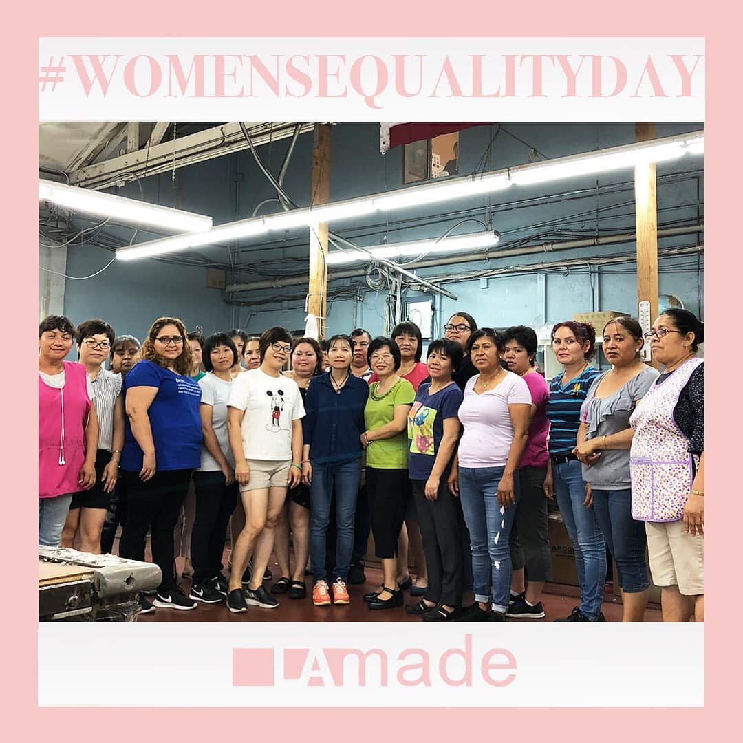 エルエーメイドさんのインスタグラム写真 - (エルエーメイドInstagram)「Happy Women’s Equality Day! Here at LAmade, we strive to ensure that all employees are treated equally. We value the women in our company, and are so proud they are working with us in achieving our mission of ethically made clothing! 💕 .  #womensequalityday #iamlamade #ethicalbrand #ethicalclothing #minimalism #womeninfashion #lessismore #whomademyclothes #btsfashion #theartofslowliving  #ethicallymade #ethicalstyle #fashionfactory #buylessbuybetter #becauseofherwecan #whomademyclothes #fashionfactory #sustainablestyle #slowfashionstyle #slowfashionmovement #womenintheworkplace」8月27日 6時12分 - lamadeclothing