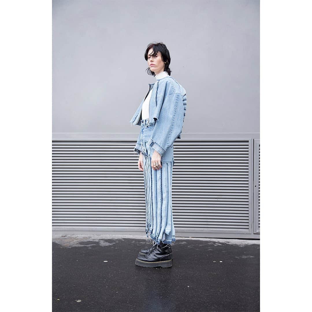KUROのインスタグラム：「KURO 19aw collection #indigo #denim #kurodenim #nyfw #pfw」