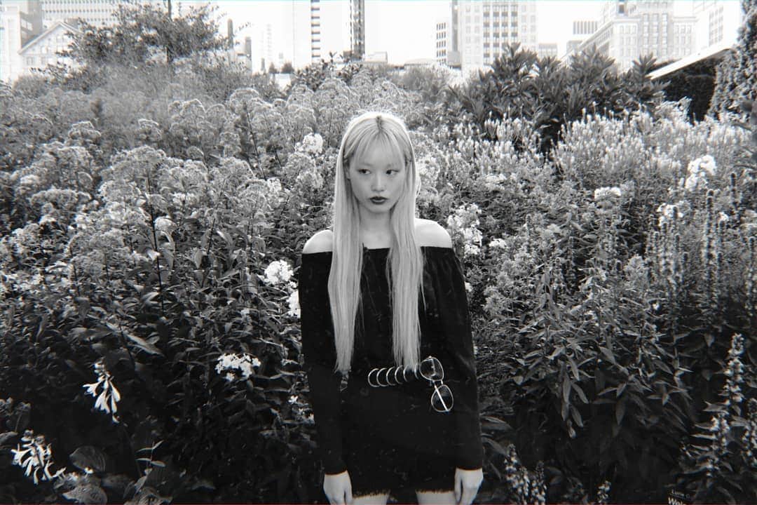 フェルナンダ・リーのインスタグラム：「Chicago was a lot of fun 🎐  I was hoping a butterfly 🦋 would land on me, but my Disney princess dreams only attract bees 🐝 (I really like bees, but I'm paranoid about getting stung!) 🐝🐝🐝🐝🐝🐝」