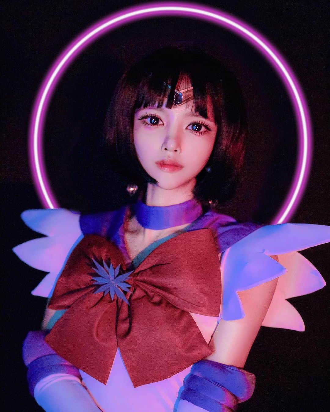 HAIMのインスタグラム：「Saturn🌌 Photo by. @janwoo.pic  #sailormoonsaturn #sailormoon #saturn #cosplay」