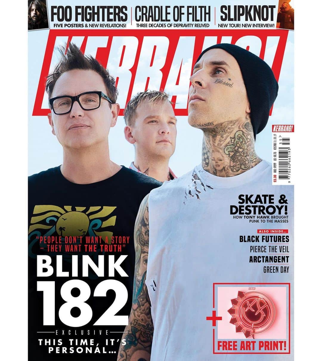Kerrang!さんのインスタグラム写真 - (Kerrang!Instagram)「In this week’s issue – out Wednesday, August 28 – we get personal with @blink182 as they prepare to release new album Nine. Pre-order the mag and get it delivered straight to your door, anywhere in the 🌍: Kerrang.Newsstand.co.uk」8月27日 20時04分 - kerrangmagazine_