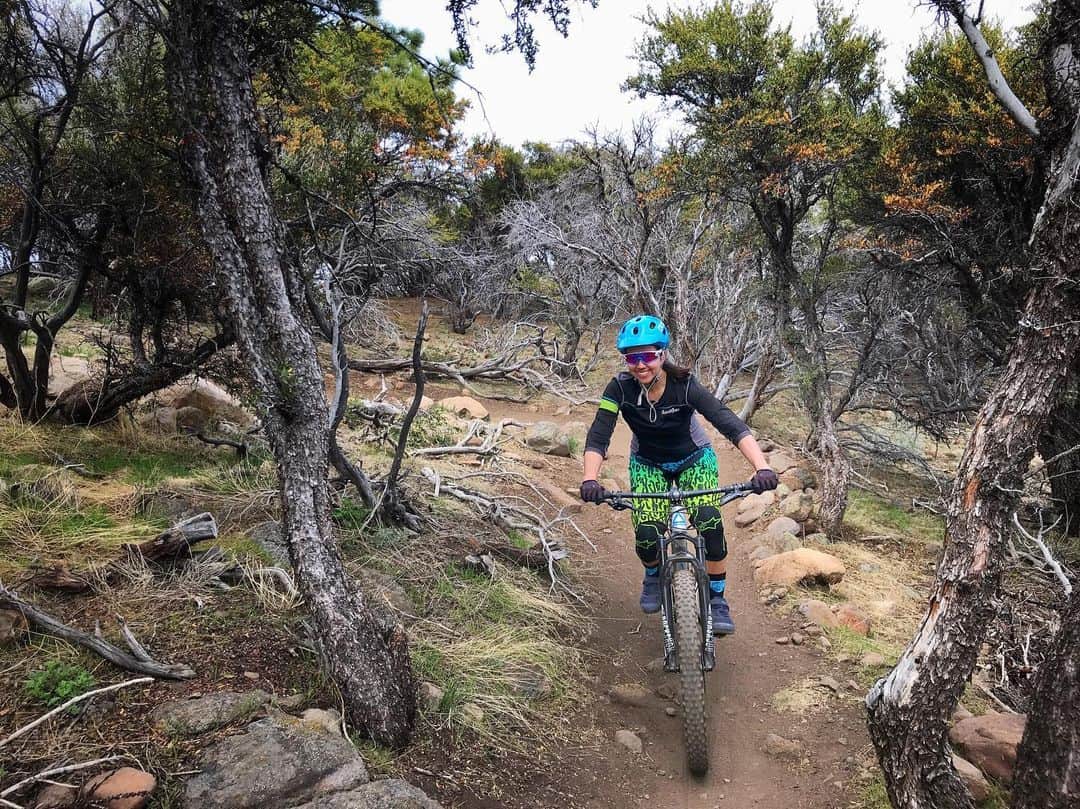 Fuji Bikesさんのインスタグラム写真 - (Fuji BikesInstagram)「Match plus tires with modern aggressive geometry and you have the Fuji Bighorn, a modern hardtail that can tame just about any trail. The 27.5+ tires, which⁣ have almost the same diameter as standard-width 29er tires but with significantly more volume, helping to act as a suspension so⁣ you don't get beaten up over roots and rocks. Bighorn, big traction, big FUN.⁣ ⁣ ⁣ ⁣ ⁣ ⁣ ⁣ ⁣ ⁣ ⁣ #fujibikes #morefunonafuji #fujibighorn #120yearsbetter #mountainbiking ⁣」8月28日 1時00分 - fujibikes