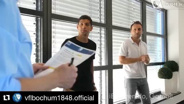 クリスチャン・ガンボアのインスタグラム：「🇩🇪🇩🇪 #vflbochum1848 🏃🏻‍♂️⚽️」