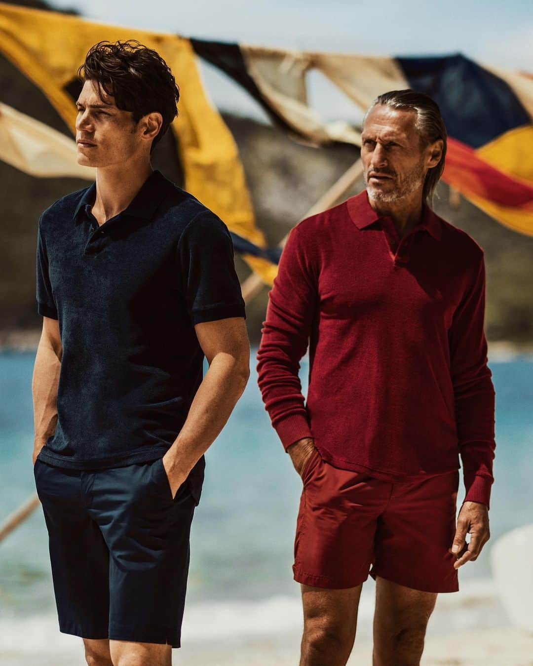 のインスタグラム：「The polo shirt is now synonymous with sunshine, down time, relaxation and fun. Discover our new styles in seasonal colours both in-store and online. Tap to shop or explore more via the link in bio. #OrlebarBrown #FeelSummer #OBsAroundTheWorld」