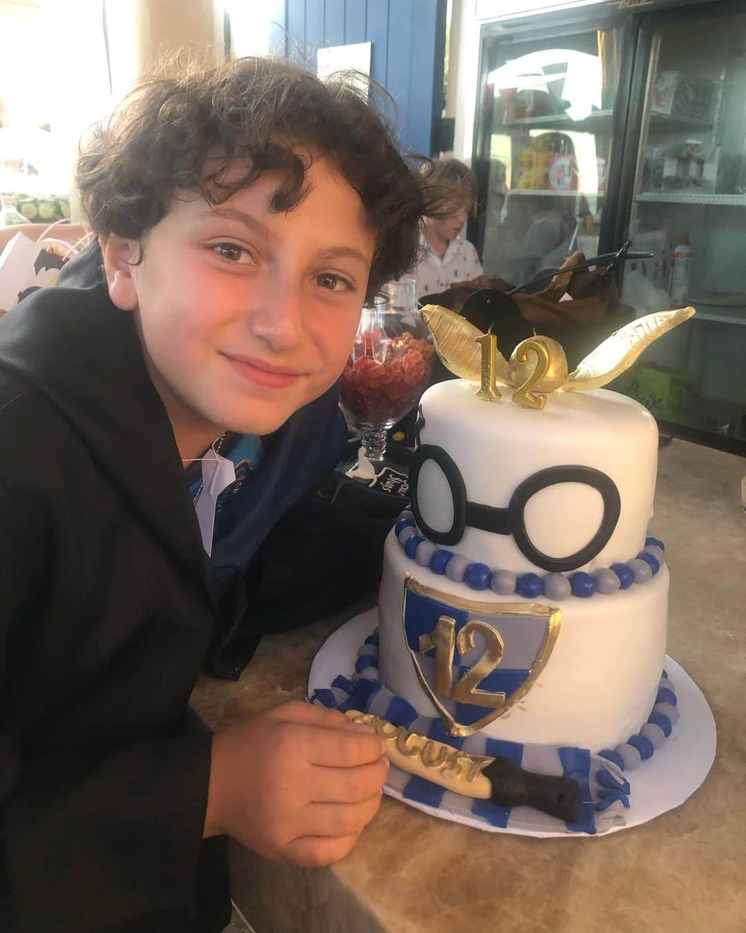 オーガスト・マトゥーロのインスタグラム：「Ocean & I had so much fun at our Harry Potter birthday party last weekend it was RIDDIKULUS 😁 Tomorrow is our birthdays!」