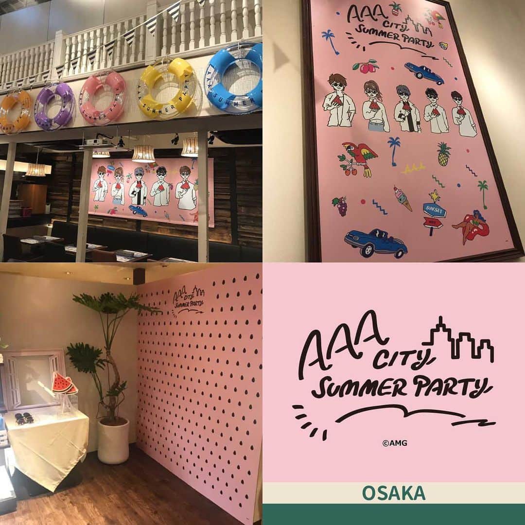 AAAさんのインスタグラム写真 - (AAAInstagram)「7月19日(金)～9月1日(日)の期間に東京・大阪で開催している、街中で夏を感じることのできるコラボカフェ『AAA CITY SUMMER PARTY』にこれまでたくさんの方にご来店頂きありがとうございました‼️﻿ 素敵な夏の思い出は出来ましたか❓✨﻿ ﻿ コラボカフェの開催期間は残りわずかとなりましたが﻿ たくさんの方から頂いているご要望にお応えして﻿ オリジナルグッズを全国7都市のロフト・PARCOで販売する事が決定しました❗️﻿ 詳細は『AAA CITY SUMMER PARTY』特設サイトで是非CHECKしてみてくださいね🔍﻿ ﻿ まだまだ終わらない夏を楽しんでください☀️🍉﻿ ﻿ #AAA﻿ #AAACITYSUMMERPARTY﻿ ﻿ 👇まだまだ終わらない夏﻿ #札幌ロフト﻿ #渋谷ロフト﻿ #ロフト名古屋﻿ #梅田ロフト﻿ #天神ロフト﻿ #仙台PARCO﻿ #広島PARCO」8月28日 17時04分 - aaa_official_jp