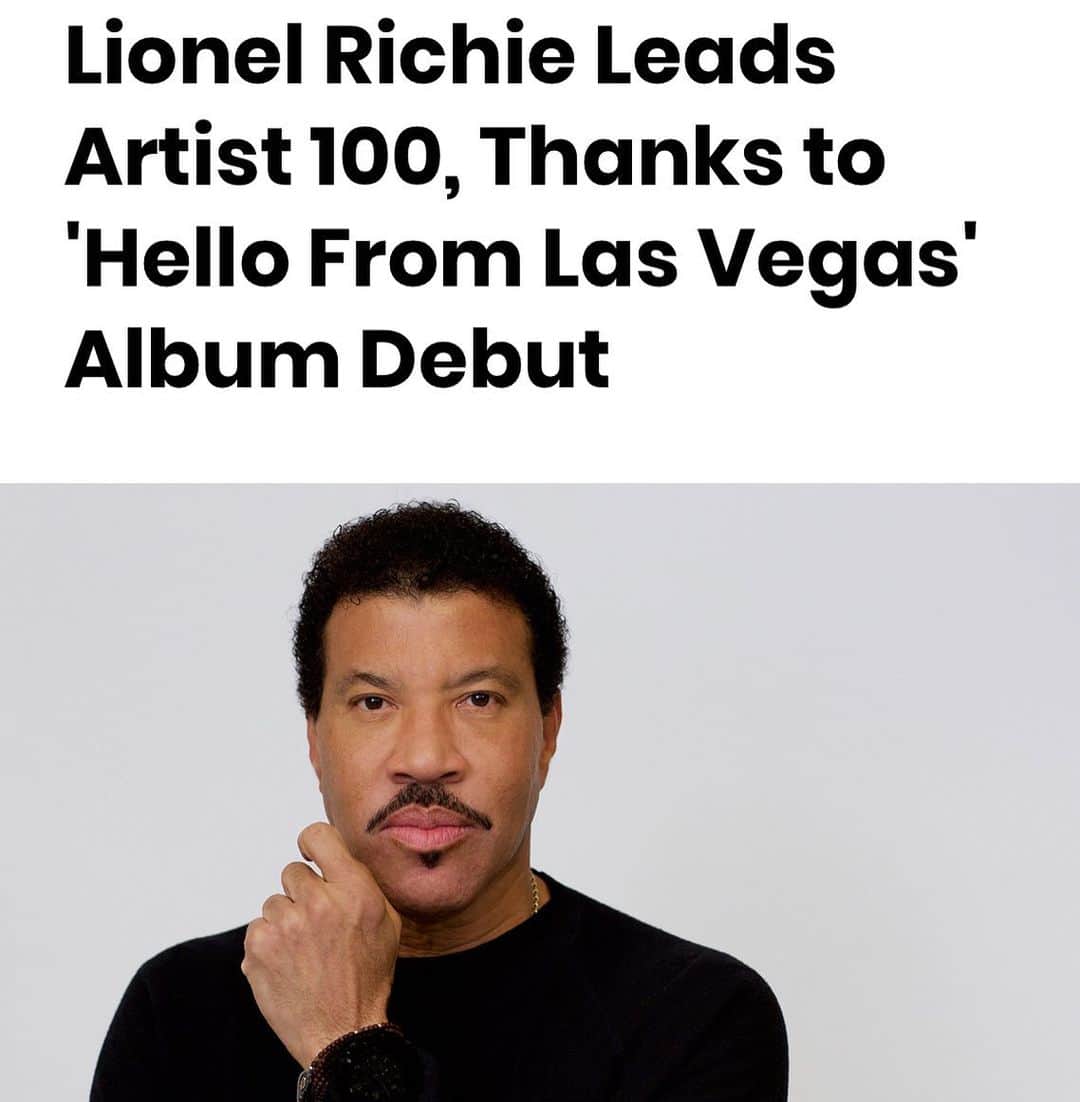 ジョエル・マッデンのインスタグラム：「Congrats to the Legend and my Hero 🖤 @lionelrichie」