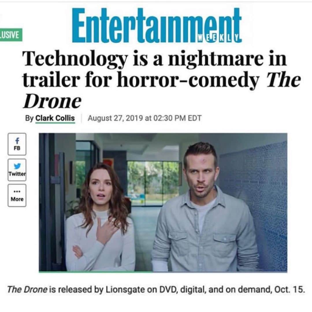 ジョン・ブラザートンさんのインスタグラム写真 - (ジョン・ブラザートンInstagram)「@lionsgate dropped a new trailer for #theDrone 😱 . . . #linkinbio . . .  Just in time for 🎃👻🎃」8月28日 10時20分 - johnbrotherton