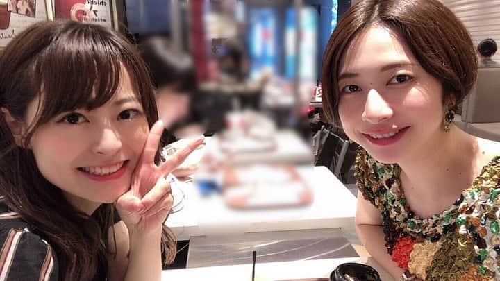 のインスタグラム：「みなみちゃんとランチとお茶した！！😊♡♡ 今日もお肌の透明感がすごくて美しくて吸い込まれそうやったな🤭✨✨ ・ 会えて嬉しかった〜💖 ありがと〜！！( ¨̮ ) ・ #BsGirls」