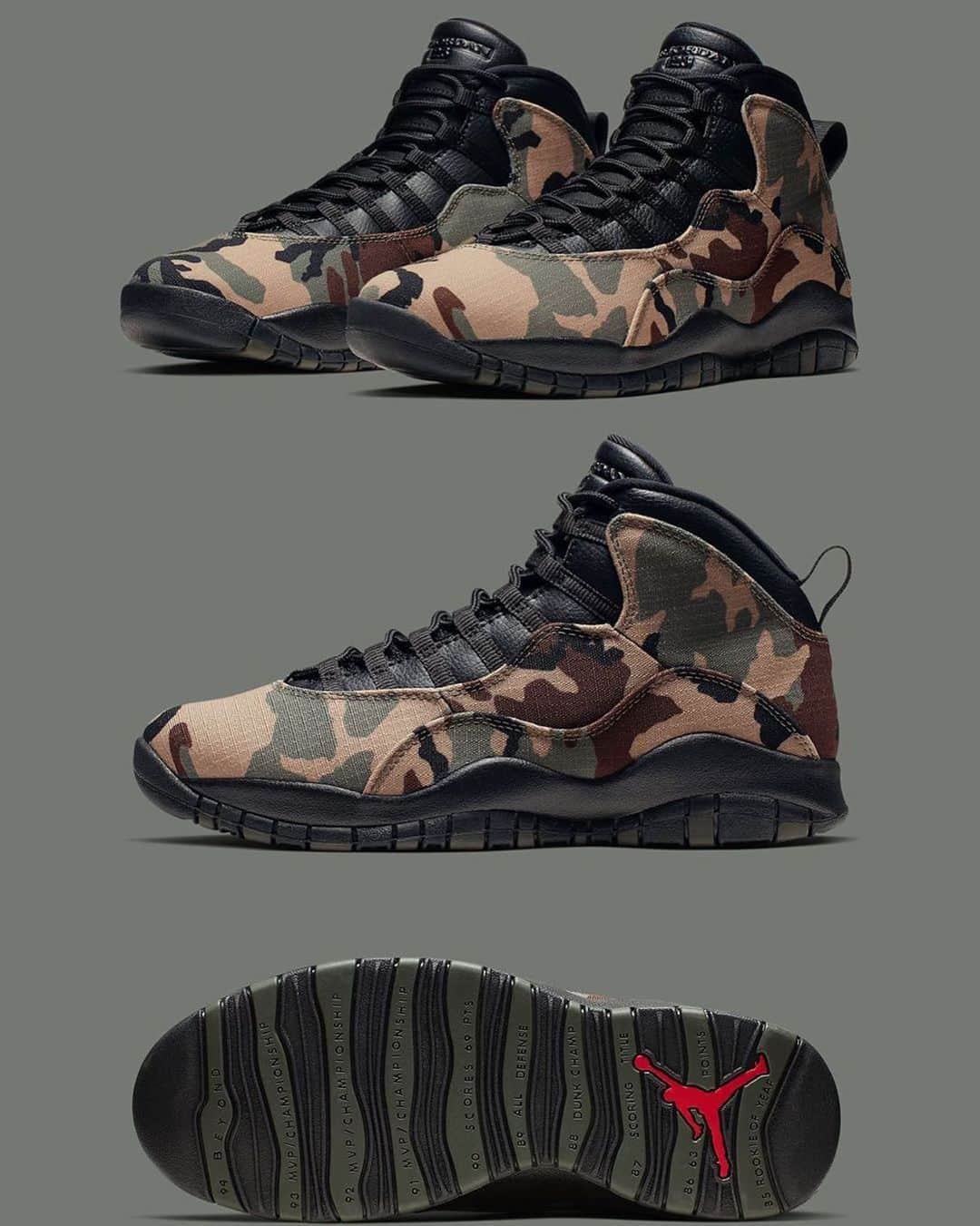 Sneakgalleryさんのインスタグラム写真 - (SneakgalleryInstagram)「Official Look at the #WoodlandCamo Air Jordan 10 releasing this weekend.」8月29日 3時25分 - sneakgallery