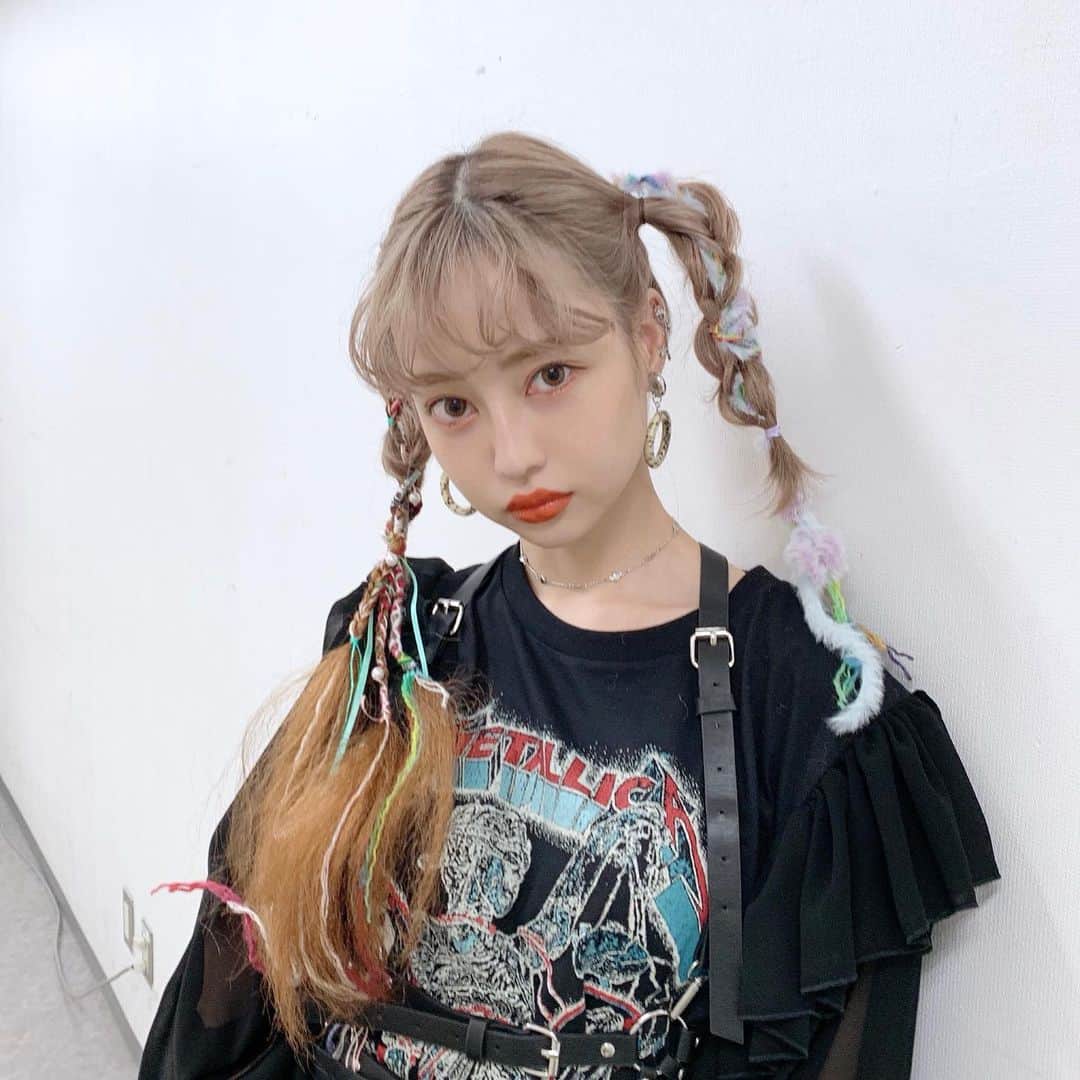中村里砂さんのインスタグラム写真 中村里砂instagram 派手みつあみかわいかった Spinnsラストあるきました 8月28日 19時32分 Risa Doll
