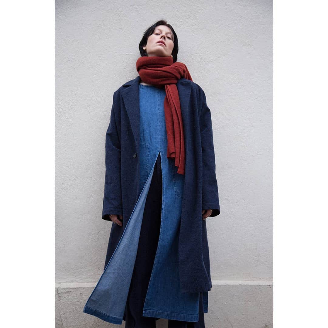 KUROのインスタグラム：「KURO 19aw collection #indigo #denim #kurodenim #nyfw #pfw」
