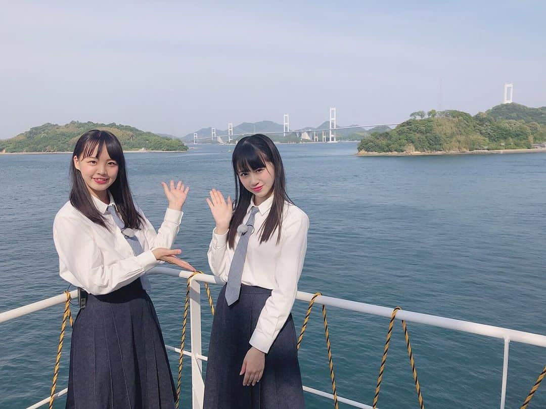 STU48さんのインスタグラム写真 - (STU48Instagram)「* 本日20:00〜 あいテレビ「STU48×バリシップ2019　未来への出航」 OA中です⛴  ふくちゃんと舞Qが、日本最大の海事都市、今治でロケをしてきました😆  ぜひご覧ください！ * * #STU48 #福田朱里 #中村舞 #あいテレビ #バリシップ2019  #今治 #瀬戸内」8月28日 20時11分 - stu48.official