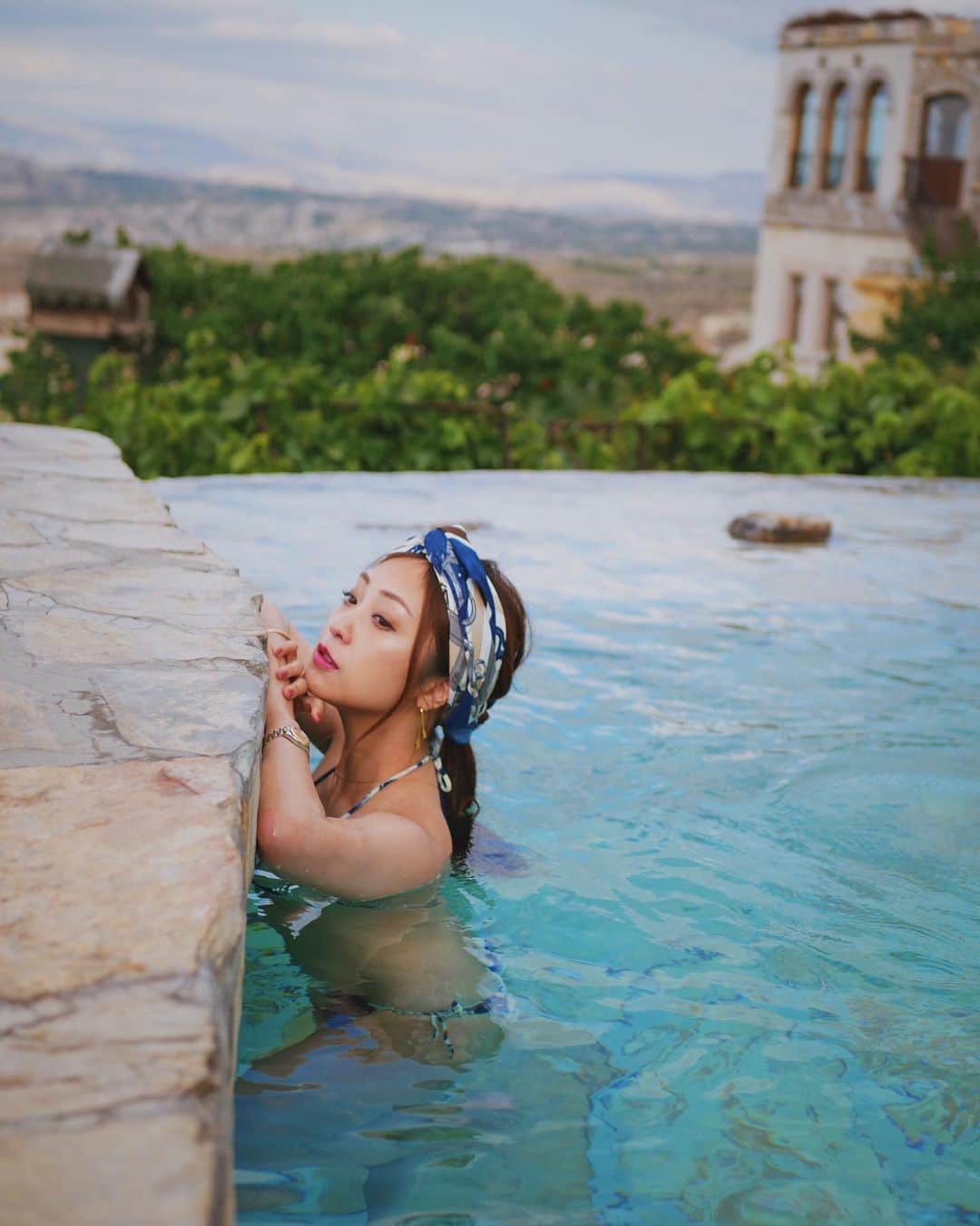 辰巳奈都子さんのインスタグラム写真 - (辰巳奈都子Instagram)「ブルーのビキニのポストはひとまず終わり♡  #カッパドキア#turky #cappadocia  #trip#gravure#hotel#pool#side#poolside #travel#photo#pic#picture#portrait #bikini#swim＃wear#ビキニ#水着」8月28日 22時02分 - tatsumi_natsuko