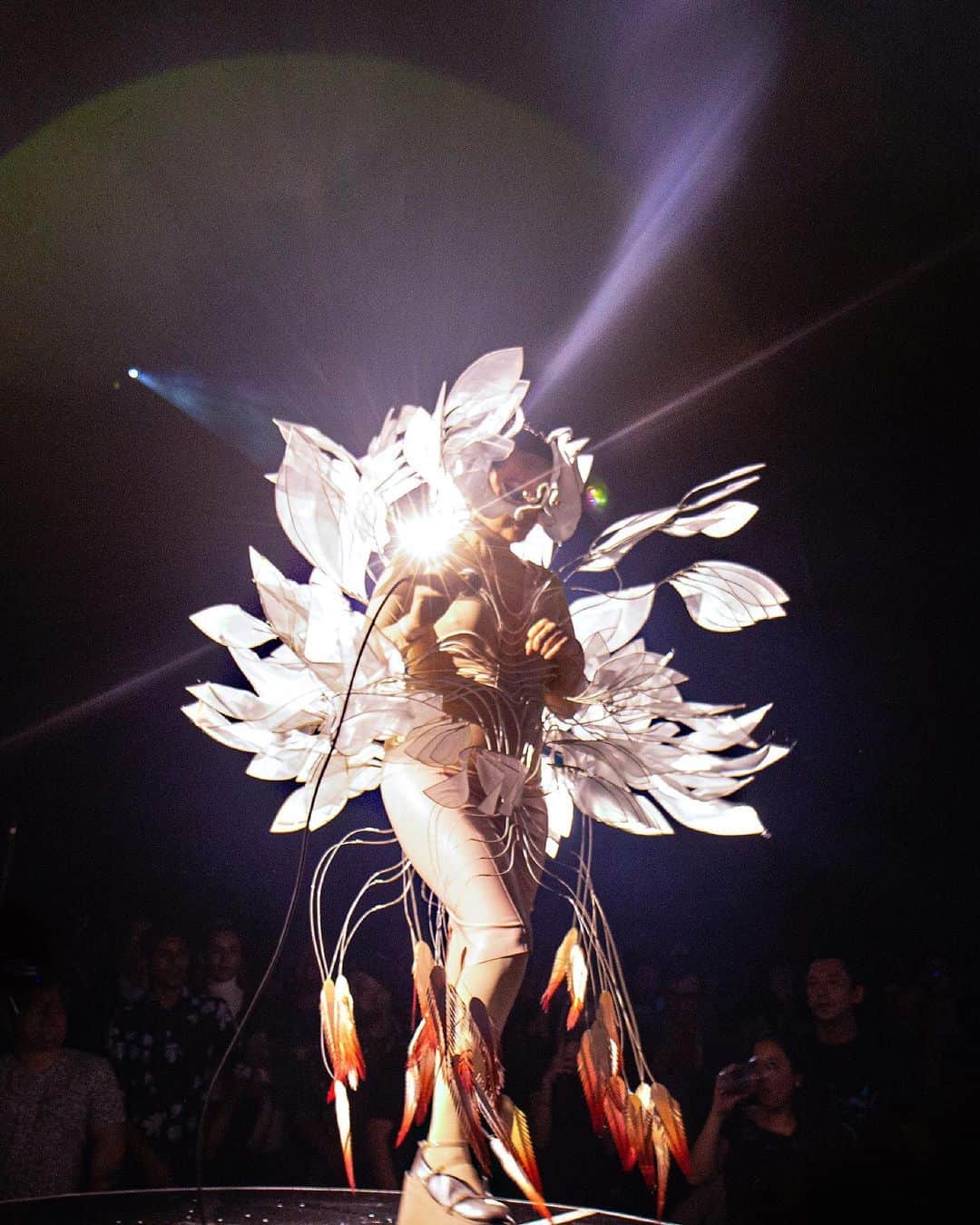 Iris Van Herpeさんのインスタグラム写真 - (Iris Van HerpeInstagram)「The angelic Björk blooming on stage during her moving performance of 'Future Forever' in Mexico City. We are truly honored to be a part of her new mind-bending 'Cornucopia' show.  Mask by @James.t.merry  #irisvanherpen #cornucopia #bjork」8月28日 22時42分 - irisvanherpen