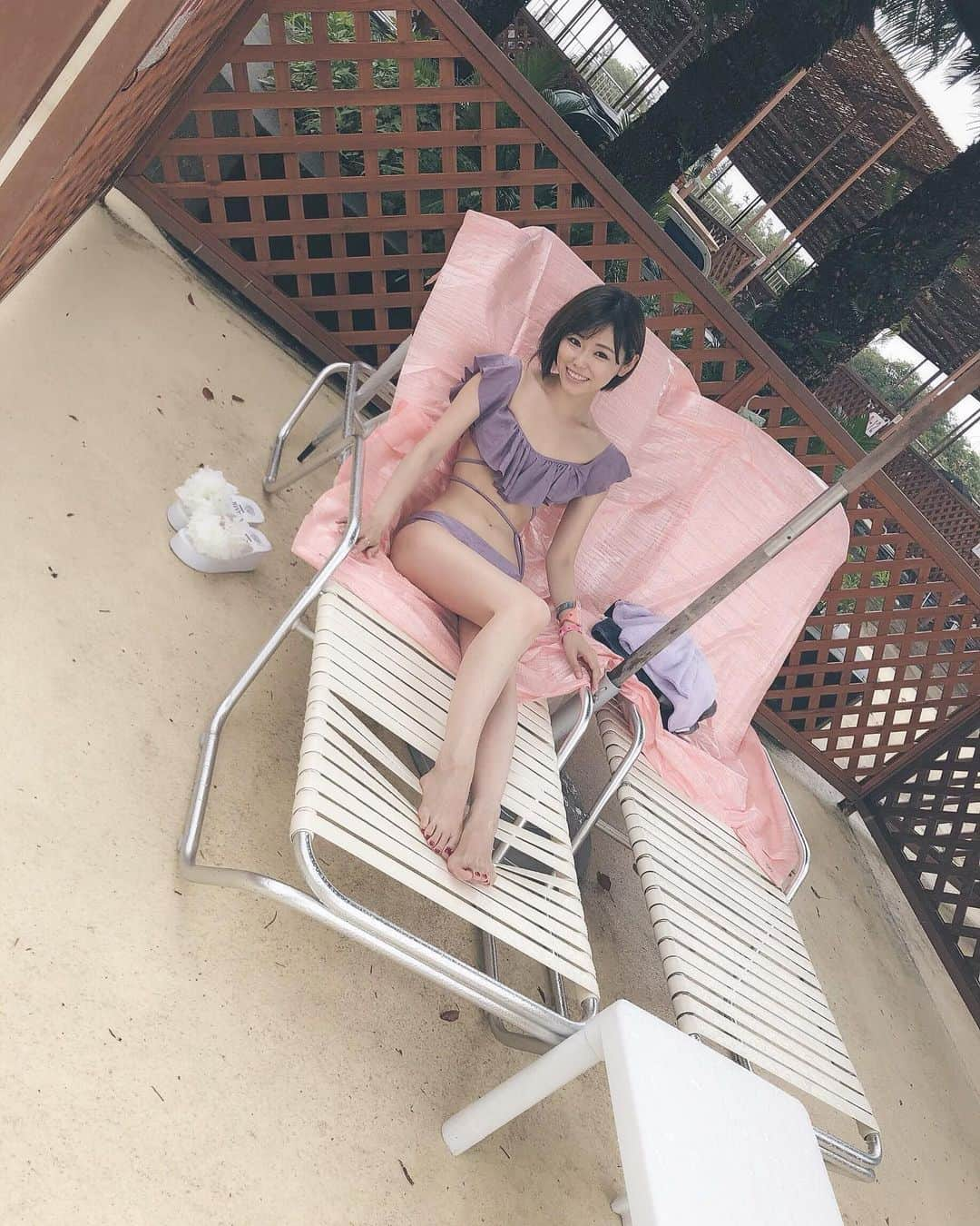 長谷川ゆうさんのインスタグラム写真 - (長谷川ゆうInstagram)「. . プール行ってきた  ちゃーちゃんと恒例の夏休み まさかの雨でした  もちもちポテト食べて 少しゴロゴロしたら寒くなって帰宅 でも 雰囲気だけでも夏っぽいことできた  そのことに感謝です♡ 明日からまた頑張ろ  12:00から「なでしこカフェ」見てね . . #summer #summervacation #pool #dayoff #プール #雨 #でも楽しかったよ #👙 #🌴」8月28日 23時00分 - haseyuu08