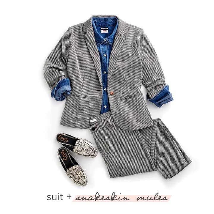 ロック&リパブリックのインスタグラム：「The chambray shirt, 3 ways. Tap to shop new looks at The Outfit Bar. #Kohls #ootd」