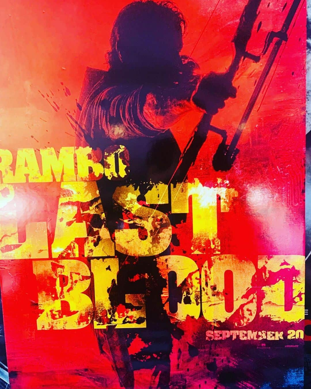 シルヴェスター・スタローンさんのインスタグラム写真 - (シルヴェスター・スタローンInstagram)「#RAMBO LAST BLOOD ... Just about done with the post production.  The whole crew has sweated “Blood” to get this to the theaters September 20」8月28日 23時52分 - officialslystallone