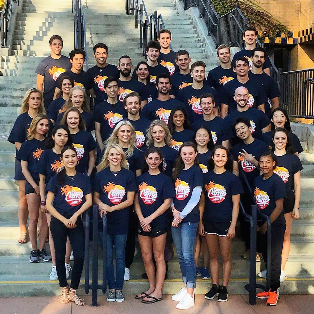 タラ・ケインのインスタグラム：「Champs Camp 2019 ✅  thanks for the mems @usfigureskating, @doshea213,  @coach.dalilah, my pair girls and all of team USA.」