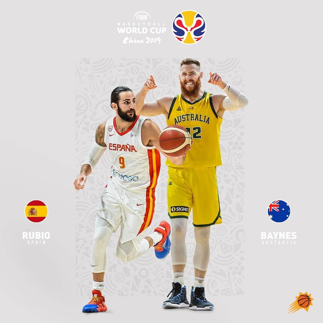 フェニックス・サンズさんのインスタグラム写真 - (フェニックス・サンズInstagram)「🇪🇸 x 🇦🇺 Rooting for @ruuufio & @houseobayne at #FIBAWC 👏」8月29日 7時36分 - suns