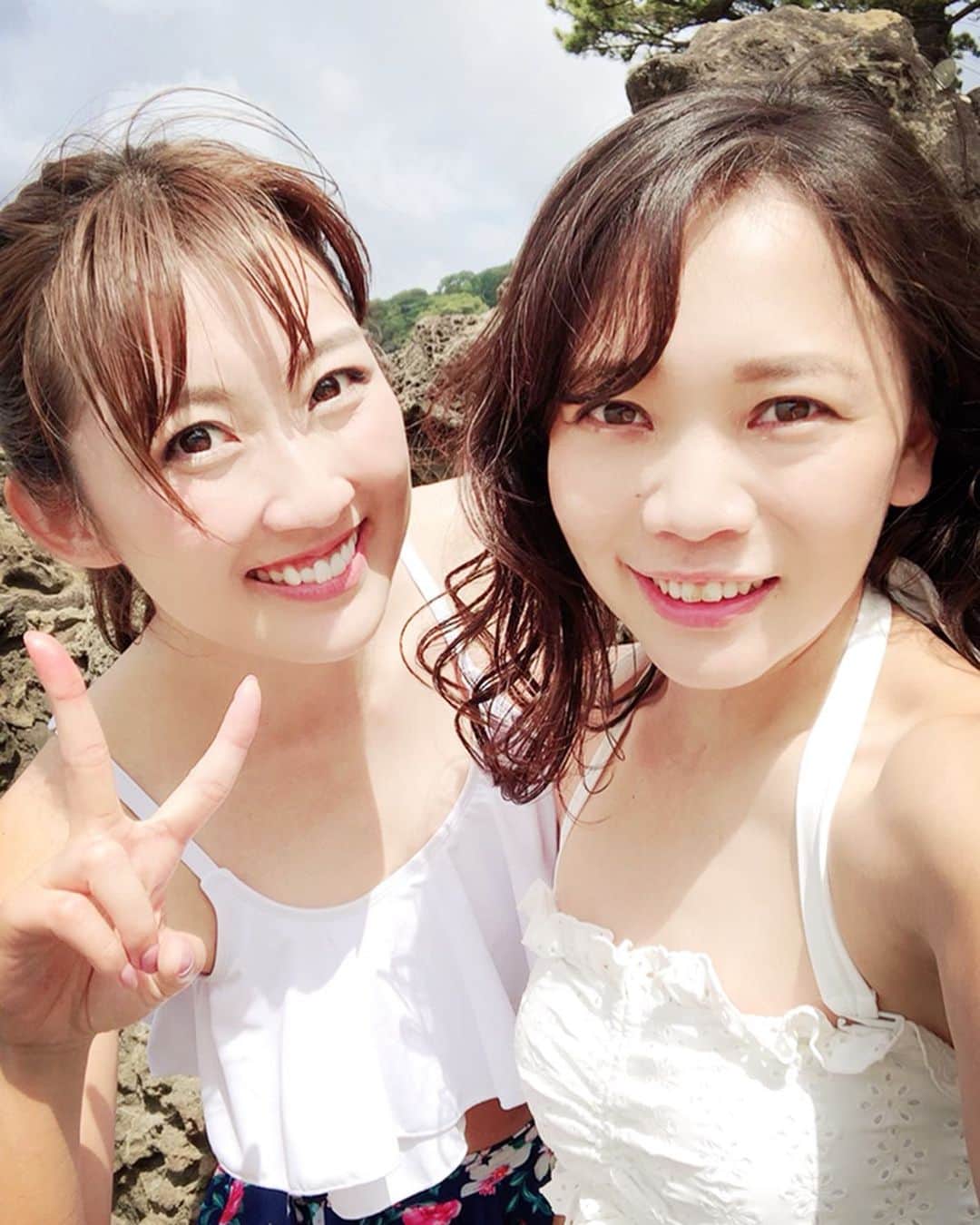 吉田有希のインスタグラム：「Summer Vacation🏖☀️ #japan #izu #sea #sunny #summer #vacation #with #friends #fun」