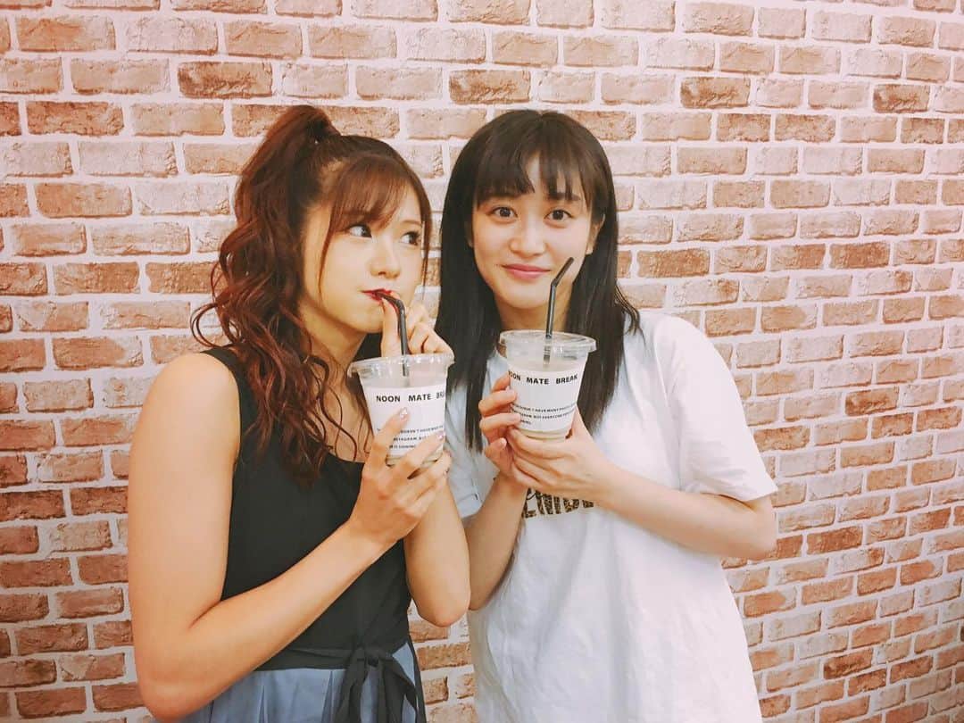 NMB48さんのインスタグラム写真 - (NMB48Instagram)「✳︎﻿ ﻿ あいりんご&ちっひーがご来店☺︎﻿ ﻿ #NOONMATEBREAK﻿ #coffee﻿ #NMB48」8月29日 16時41分 - nmb48_official